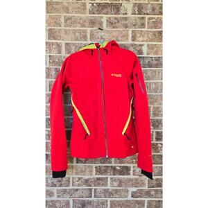 Columbia Titanium Women's Size M Omni-Heat Softshell Red Jacket Hooded